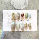 〈現品〉 一点限り オーバル  teco sumple ネイルチップ