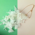 Flower lace W necklace  (NO.577）