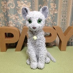 世界のCATSシリーズ　あみぐるみ　ロシアンブルー