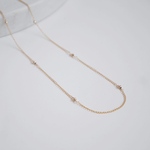 星屑 ｜14kgf 華奢なゴールドネックレス 上品