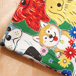 【オックス55×50】colorful dog・グリーン