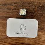 消しゴムはんこ ぼーっとしてるくまさん