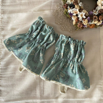 リバーシブルキッチンアームカバー　かすみそう　くすみブルー