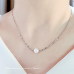 ネックレス 淡水パールネックレス  ステンレス ネックレス   華奢   オフィス   可愛い   シンプルネックレス