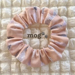 北欧風＊CORAL PINK garland猫シュシュ首輪