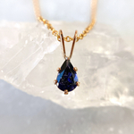 【現品☆希少】14kgf✳︎アイオライトサンストーンの雫ネックレス