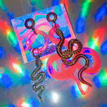🐍💗ネオンピンクの蛇ピアス💗🐍