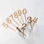 木製ケーキトッパー 数字 | 0～9 | type B