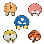 どうぶつのおしり柄コースター　5枚セット