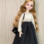 リカちゃん服　4点セット　トップス・スカート・バッグ・ピアス