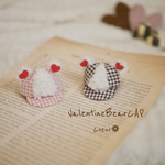 【受注制作】ValentineBearCAP🧸🩷🤎