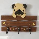 パグのマグネット式キーフック　