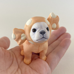 フレンチブルドッグ　キャンディパピー　クリーム　お座り　ペット【いつもそばにいてくれるフレブルのフィギュア】