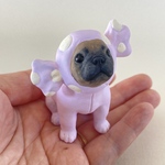 フレンチブルドッグ　キャンディパピー　フォーン　お座り　ペット【いつもそばにいてくれるフレブルのフィギュア】