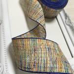 サマーツイードリボン☆SALE☆38mm×2M☆ネイビー