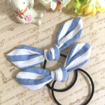 ボーダー柄♡リボンヘアゴム