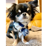 犬SSサイズマフラー☆猫マフラーペットマフラー犬ぽんぽんマフラーニット