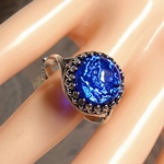 再再々・・販・水の惑星 ダークブルー ドラゴンズブレス ring（9号～２3号・SV925可能）