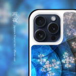 丙夜 - 和風 強化ガラス iPhoneケース / iPhone13/13Pro/13ProMax/13miniも対応可能