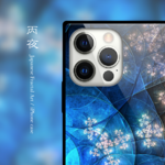 丙夜 - 和風 四角型 強化ガラス iPhoneケース【iPhone13/13 Pro/13 mini/13 Pro Max 対応】