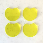 Neon Yellow Circle Pendant Tops