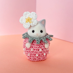 🍓 Sylvanian Families  赤ちゃん　イチゴ　ピンク　1着【シルバニアファミリー　シルバニア　赤ちゃん　着せ替え　着せ替え服　コスバニア】