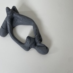 object【 574 】ｸﾞﾚｰ×ﾌﾞﾗｯｸﾏｰﾌﾞﾙ