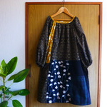 natural*柔らかコーデュロイコンビチュニックOP
