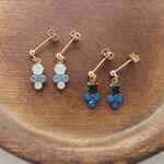 Vintage 20ss×24pp Swarovskiピアス
