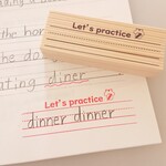 ノート代わりになる☆【英語罫線はんこ どこでも Let's practice】 