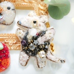 ミナミコアリクイちゃんの大きめブローチ【即納作品】