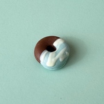 ミニチュア　チョコミントドーナツ
