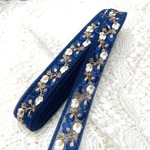 [50cm] 941・インド刺繍リボン　チュールC