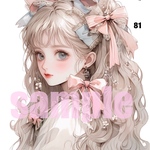 original sticker « no.81 »     //     人物ステッカー オリジナルステッカー