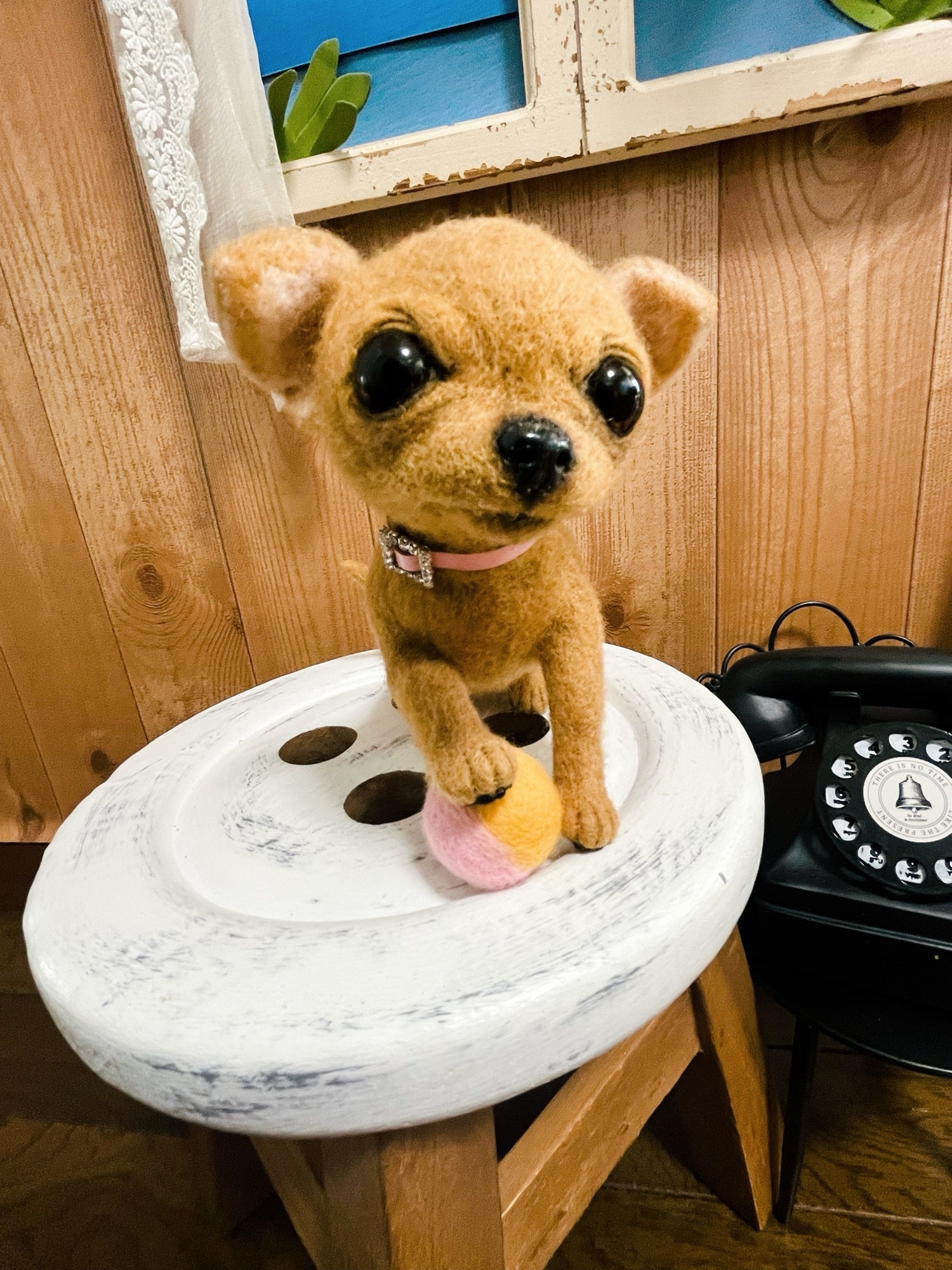 愛犬ちゃんそっくり人形(Sサイズ)オーダー作品:ロングコート