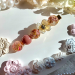 ♡大人バレンタイン♡ピンクブラウンのコロコロヘアクリップ