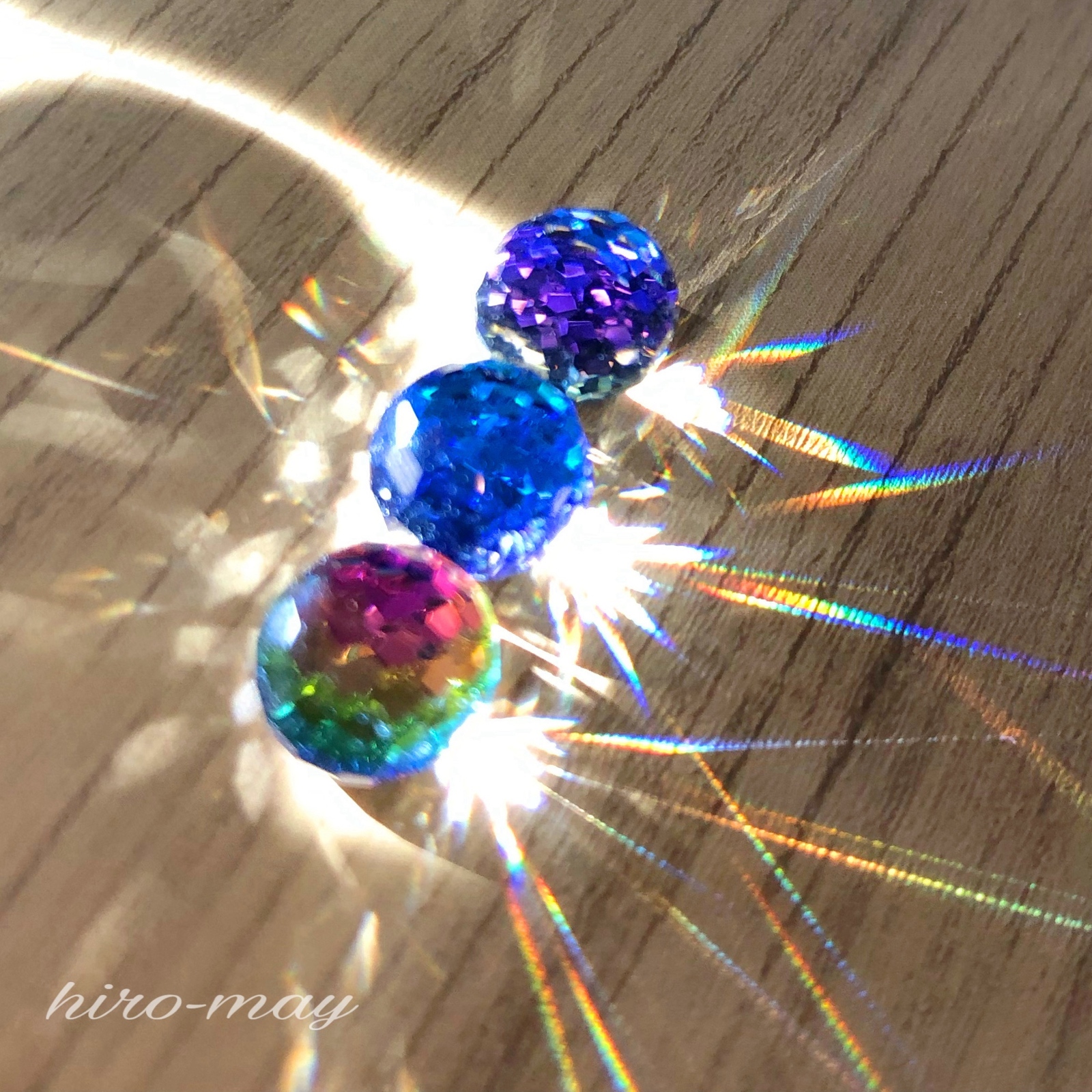虹のスワロフスキー ミラーボールコレクション【素材】 - hiro-may's