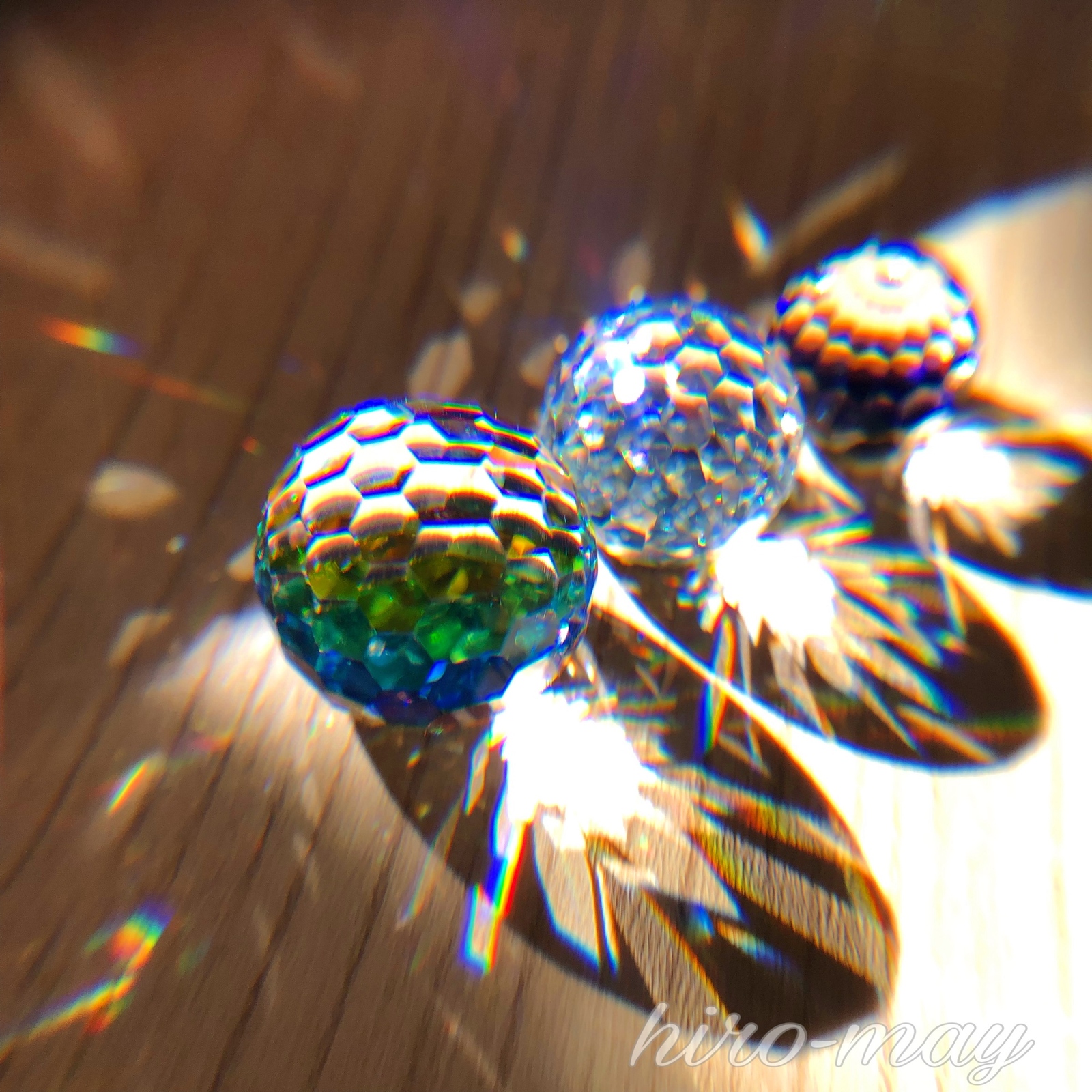 虹のスワロフスキー ミラーボールコレクション【素材】 - hiro-may's