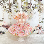 【単品決済】桜色和柄ケープスカートset