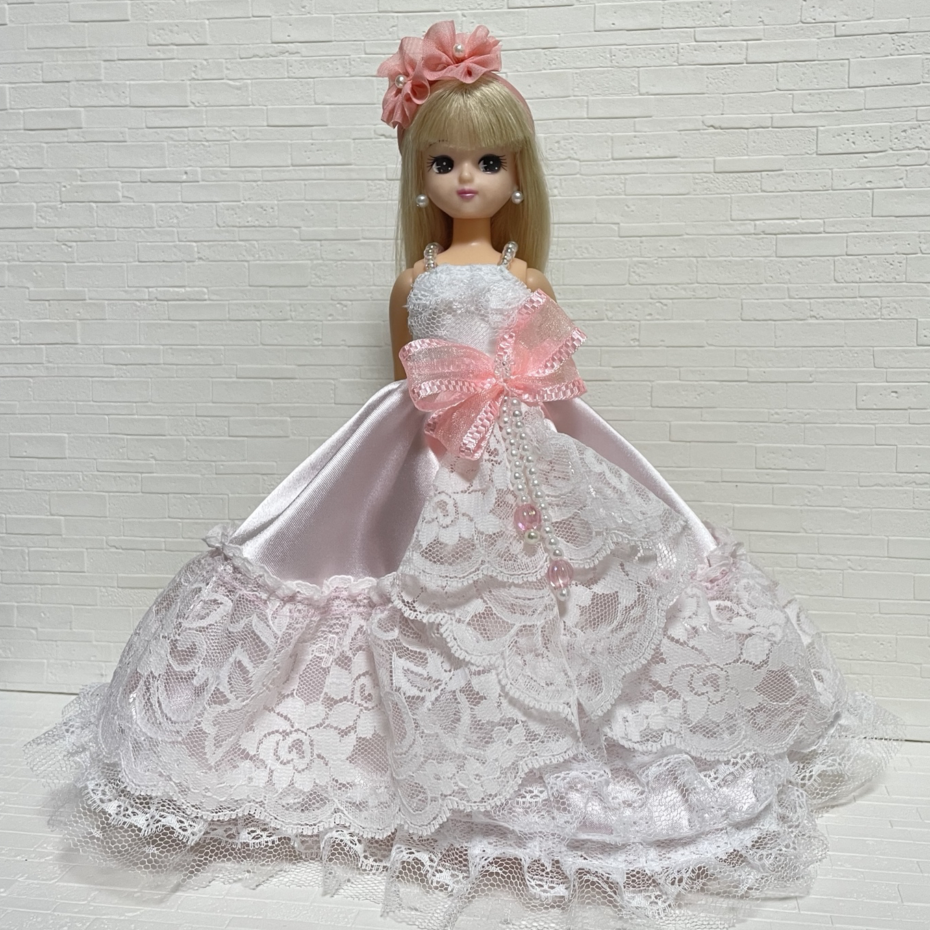 リカちゃんドレス 水色×白 - MIRYI'S GALLERY | minne byGMO