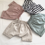 再販4♪4タイプからお選びください★ショート丈のサルエルパンツ