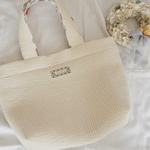 amo様専用 ヌビトートバッグM(LIBERTYチューリップシャドー/イリスホワイト)