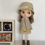 blythe outfit ミモザ刺繍のお洋服セット