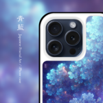 青藍 - 和風 強化ガラス iPhoneケース / iPhone11/iPhone11Pro/iPhone11Pro Maxも対応可能