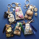 インド刺繍リボンのキーホルダー・バッグチャーム 23