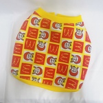 ぺいちゃん専用★ボアベストジャンバーブヒナルドイエロー黄色フレブル服フレンチブルドッグパグ服フレブル服中型犬小型犬ジャケットマックブヒマクド