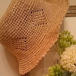 ⭐️受注製作 模様編みストローハット⭐️