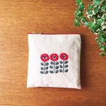  OHANA刺繍 ポーチ 