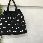 【サイズ大】バッグインバッグ * ribbon ポーチ