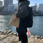 mini TOTE   suna マチなし　小さめバッグ